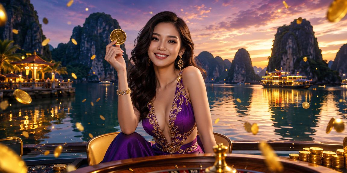 Vịnh Hạ Long rực rỡ, biểu tượng may mắn xổ số Việt Nam